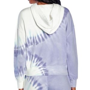 WILDFOX Purple Tie-Dye French Terry Oversized Relaxed Fit Hoodie XS-S NWT